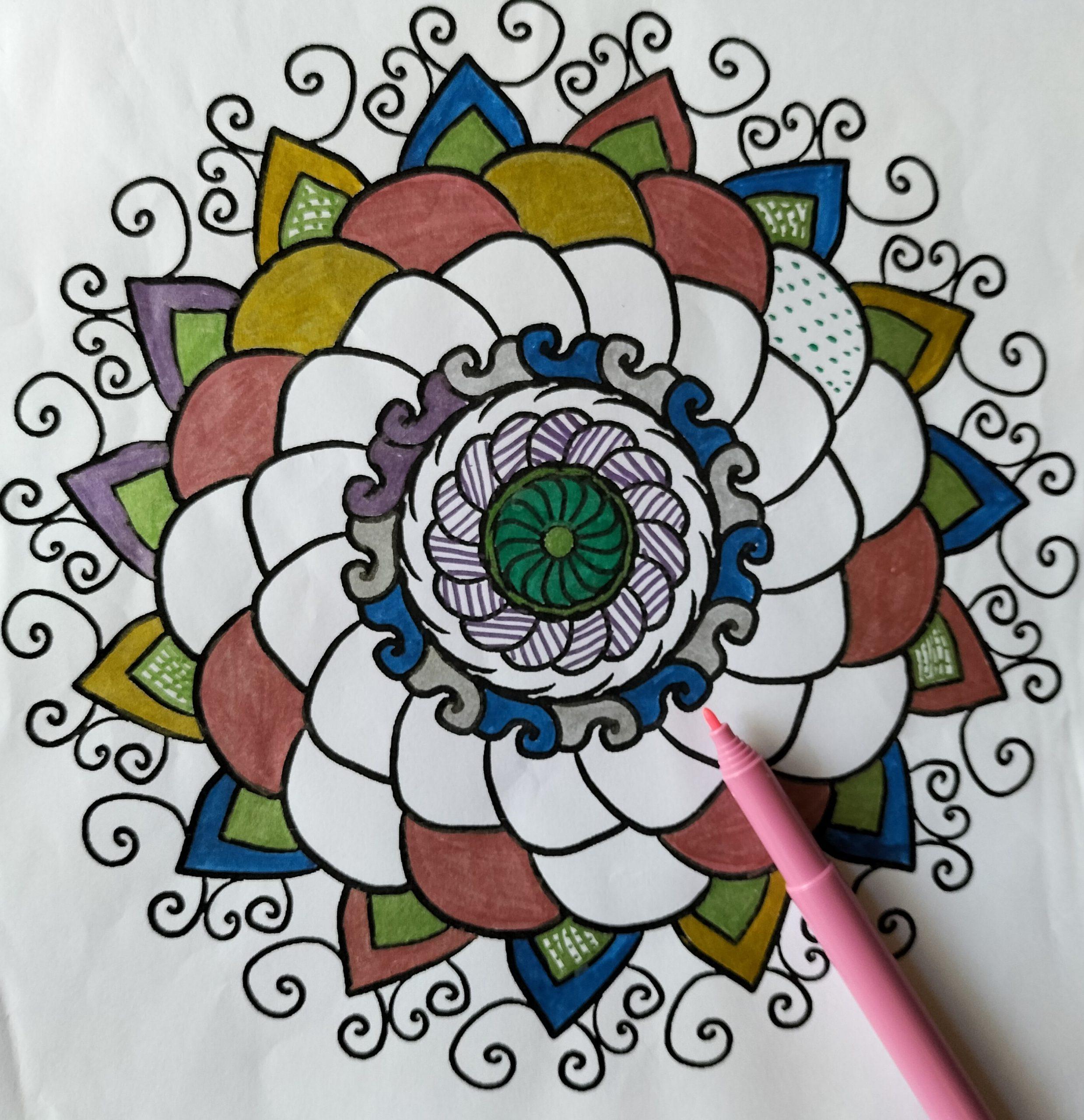 Meditative Mandala Art combined with EFT Tapping