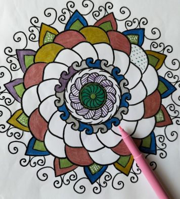 Meditative Mandala Art combined with EFT Tapping